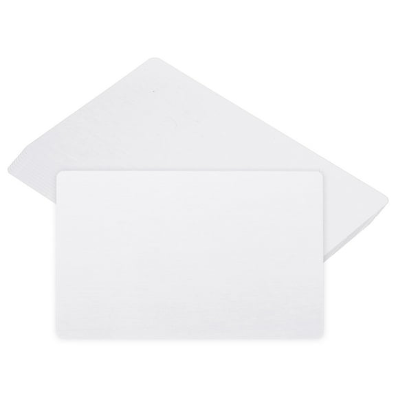 Uxcell Metal Business Cards Blank Name Card Sublimation Engraving Aluminum, White 25 Pack