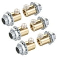 thumbnail image 1 of Uxcell Metal Cable Glands Cord Grips Screw Lock Champagne Gold 6 Pack, 1 of 5