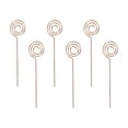 thumbnail image 1 of Uxcell Metal Cocktail Toothpicks Circle Shape Drink Pick Cocktail Skewer 6Pack(Rose Gold), 1 of 8
