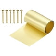 thumbnail image 1 of Uxcell Metal Film Brass Foil Plate, 52 Gauge x 2" x 78" H62 Metal Foil Plate Copper Strip Brass Roll for DIY Crafts Electrical Repairs DIY Projects Grounding, Brassy(2" Width), 1 of 6