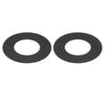 thumbnail image 1 of Uxcell Metal Goof Trim Ring, 2.59" OD 1.38" ID Circular Ceiling Light Ring Trims, Matte Black 2Pack, 1 of 6