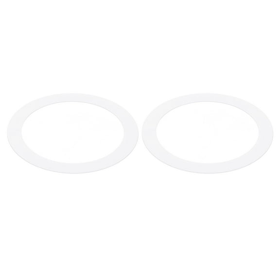 Uxcell Metal Goof Trim Ring, 3.58" OD 2.79" ID Circular Ceiling Light Ring Trims, Matte White 2Pack