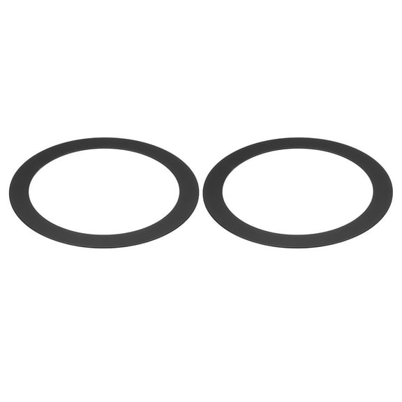 Uxcell Metal Goof Trim Ring, 3.78" OD 2.99" ID Circular Ceiling Light Ring Trims, Matte Black 2Pack