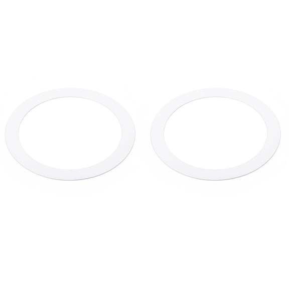 Uxcell Metal Goof Trim Ring, 3.78" OD 2.99" ID Circular Ceiling Light Ring Trims, Matte White 2Pack