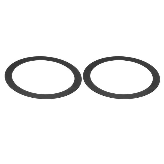 Uxcell Metal Goof Trim Ring, 3.94" OD 3.19" ID Circular Ceiling Light Ring Trims, Matte Black 2Pack