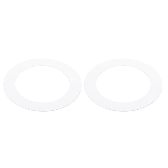 Uxcell Metal Goof Trim Ring, 3.98" OD 2.79" ID Circular Ceiling Light Ring Trims, Matte White 2Pack