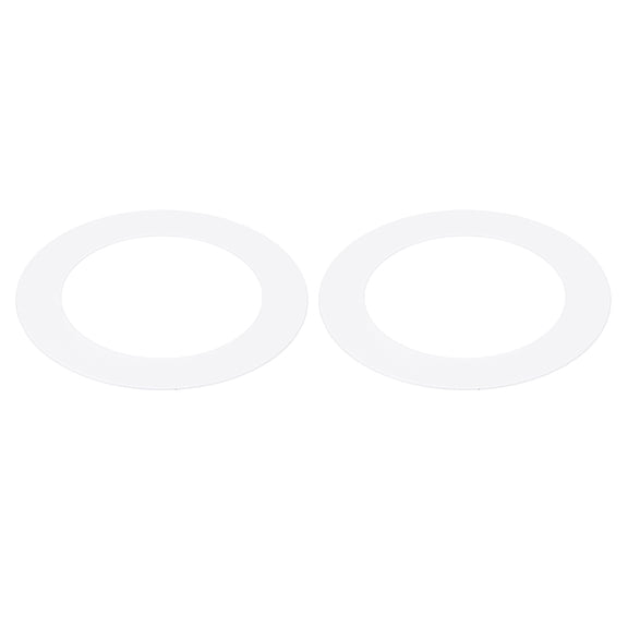 Uxcell Metal Goof Trim Ring, 4.33" OD 2.99" ID Circular Ceiling Light Ring Trims, Matte White 2Pack