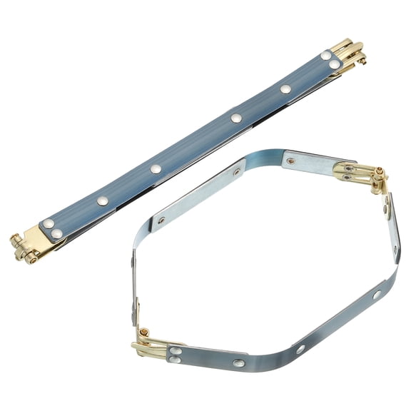 Uxcell Metal Internal Flex Frames, 2 Pack 8.66" x 0.55" Flex Frame Kiss Lock Clasp, Handbag Frame Hardware Accessories Bag Clip