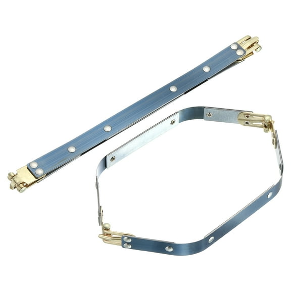 Uxcell Metal Internal Flex Frames, 2 Pack 9.06" x 0.55" Flex Frame Kiss Lock Clasp, Handbag Frame Hardware Accessories Bag Clip