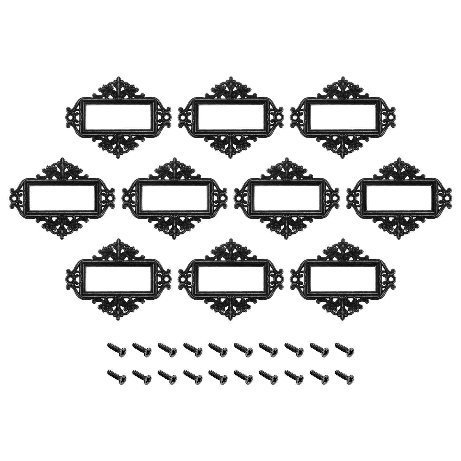 Uxcell Metal Label Holders, 55x43mm Name Card Tag Frames for File