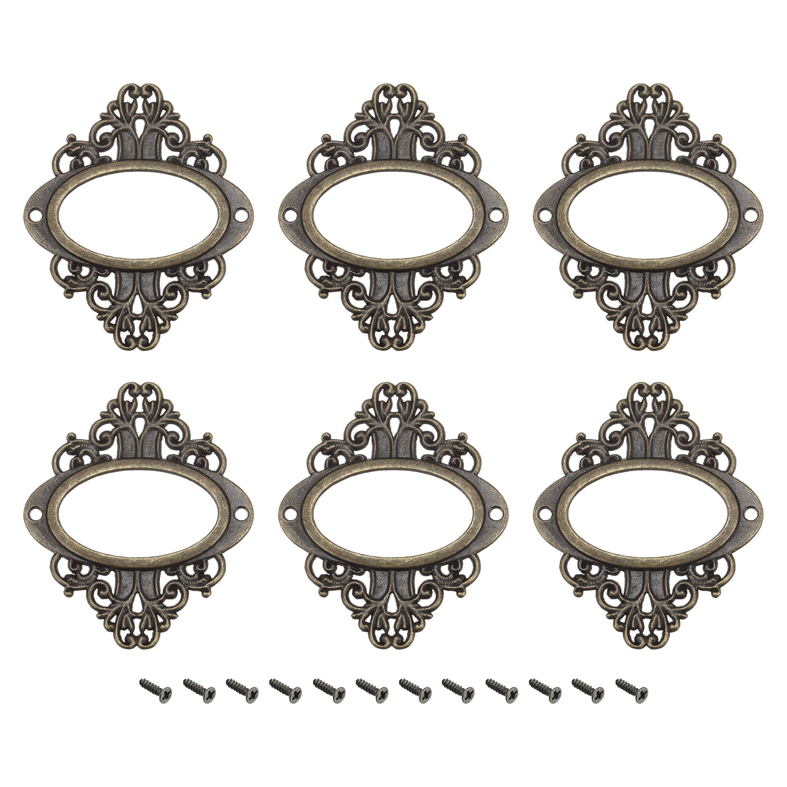 Uxcell Metal Label Holders, 56x66mm Name Card Tag Frames for File