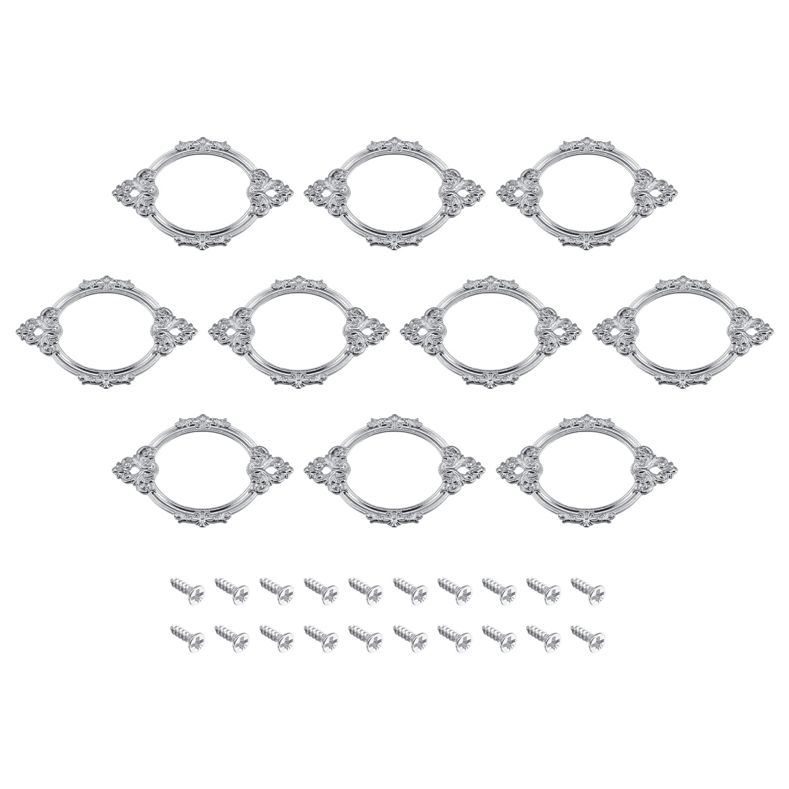 Uxcell 50pcs Metal Label Holders - 60x17mm Gold Tone File Tag Frames With Screws