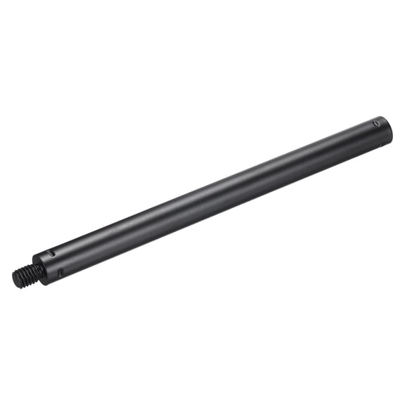 Uxcell Metal Microphone Stand Extension Tube 1/4" Mic Extension Pipe Stand Extenders Screw Rods for Extended Microphone, Black