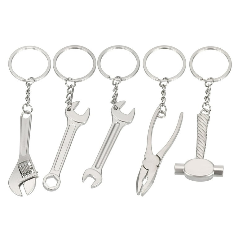 Uxcell Metal Mini Hand Tools Keychain, Multifunctional Hardware