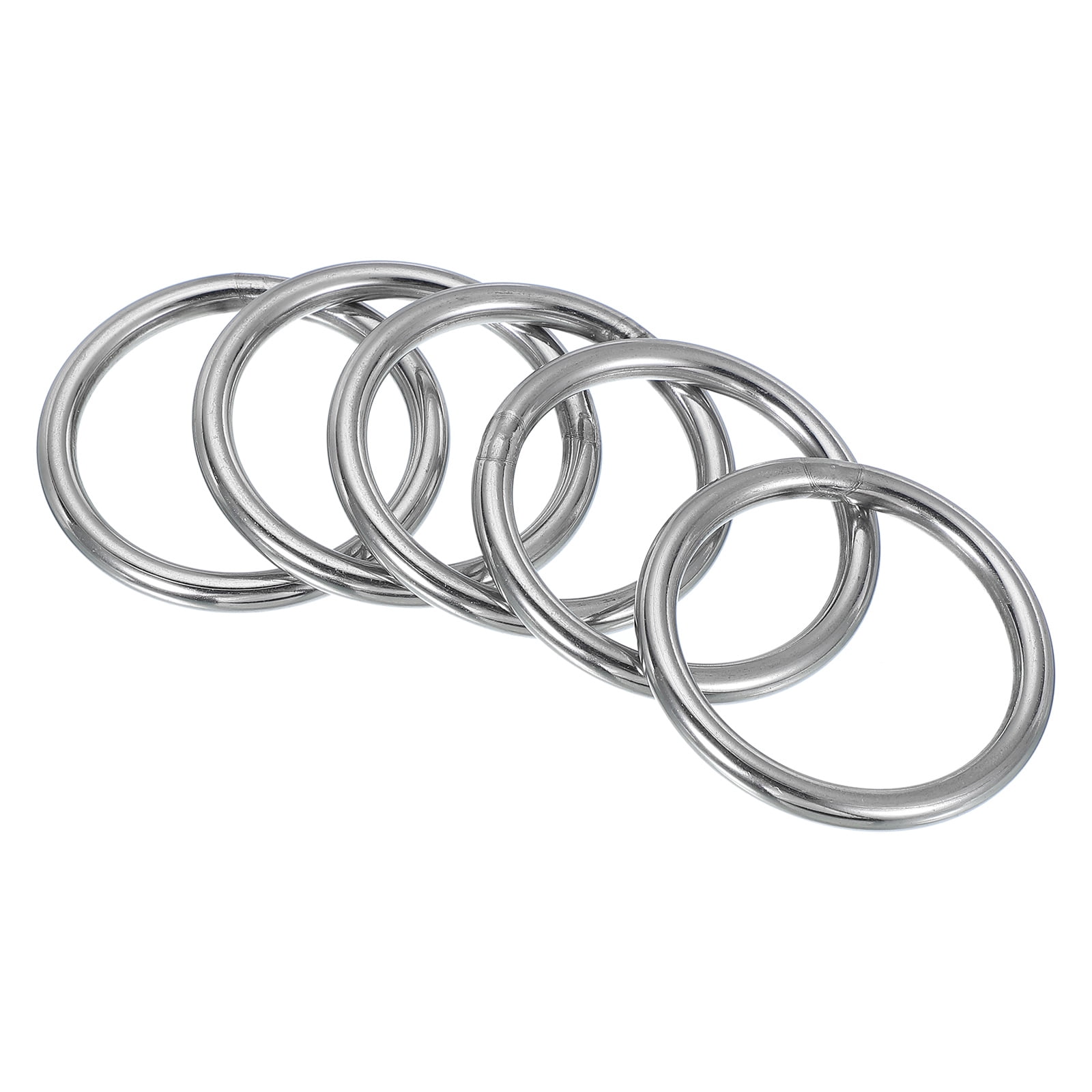 Uxcell Metal O Ring, Heavy Duty 304 Stainless Steel O Rings Welded ...