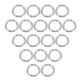 thumbnail image 1 of Uxcell Metal O Rings Stainless Steel Seamless Welding O-Ring Solid Heavy Round Ring Buckle 18 0.2" Thick x 1.57" OD, 1 of 3