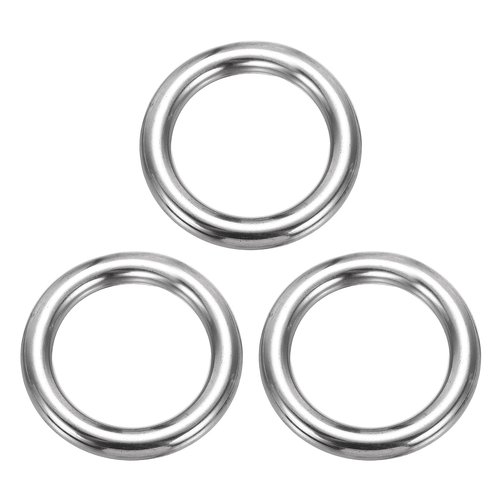  Uxcell Metal O Rings Stainless Steel Seamless Welding O-Ring Solid Motiv 