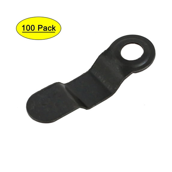 Uxcell Metal Picture Photo Mirror Arch Frame Turn Button Black, 100 Pack