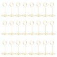 thumbnail image 1 of Uxcell Metal Place Card Holder Memo Clip Holder with Round Clasp 24 Pcs Gold Tone 3.3 Inch, 1 of 5