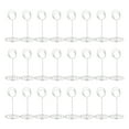 thumbnail image 1 of Uxcell Metal Place Card Holder Memo Clip Holder with Round Clasp 24 Pcs Silver Tone 3.3 Inch, 1 of 5