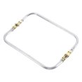 thumbnail image 1 of Uxcell Metal Purse Frame 8.7 IN, 1 Pack Rectangle Frame Kiss Lock, Bag Frame Hardware Replacements for DIY Purse Handle Bag Making, 1 of 6