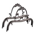 thumbnail image 1 of Uxcell Metal Purse Frames, 8.07" 2Pack Kiss Lock Clasp Frame for Coin Bag DIY, Dark Grey, 1 of 6