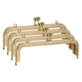 thumbnail image 1 of Uxcell Metal Purse Frames, 8.1" 4Pack Kiss Lock Clasp Frame for Coin Bags Sewing DIY, Gold, 1 of 6