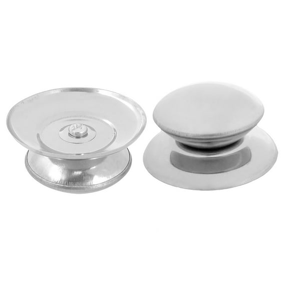 Uxcell Metal Replacement 56mm Dia Kitchen Ware Pan Pot Cover Lid Knob 2pcs