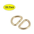 thumbnail image 1 of Uxcell Metal Ring 0.39" Rings Buckle for Hardware Bags Belts Craft DIY Accessories Gold Tone 150Pcs, 1 of 5