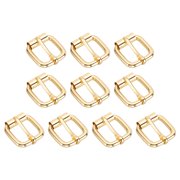 Uxcell Metal Roller Buckle, Belts Hardware Multi-Purpose Pin Buckles for Bags Leather Belt Strap DIY Crafts Dog Leash Light Gold 0.79 Inch