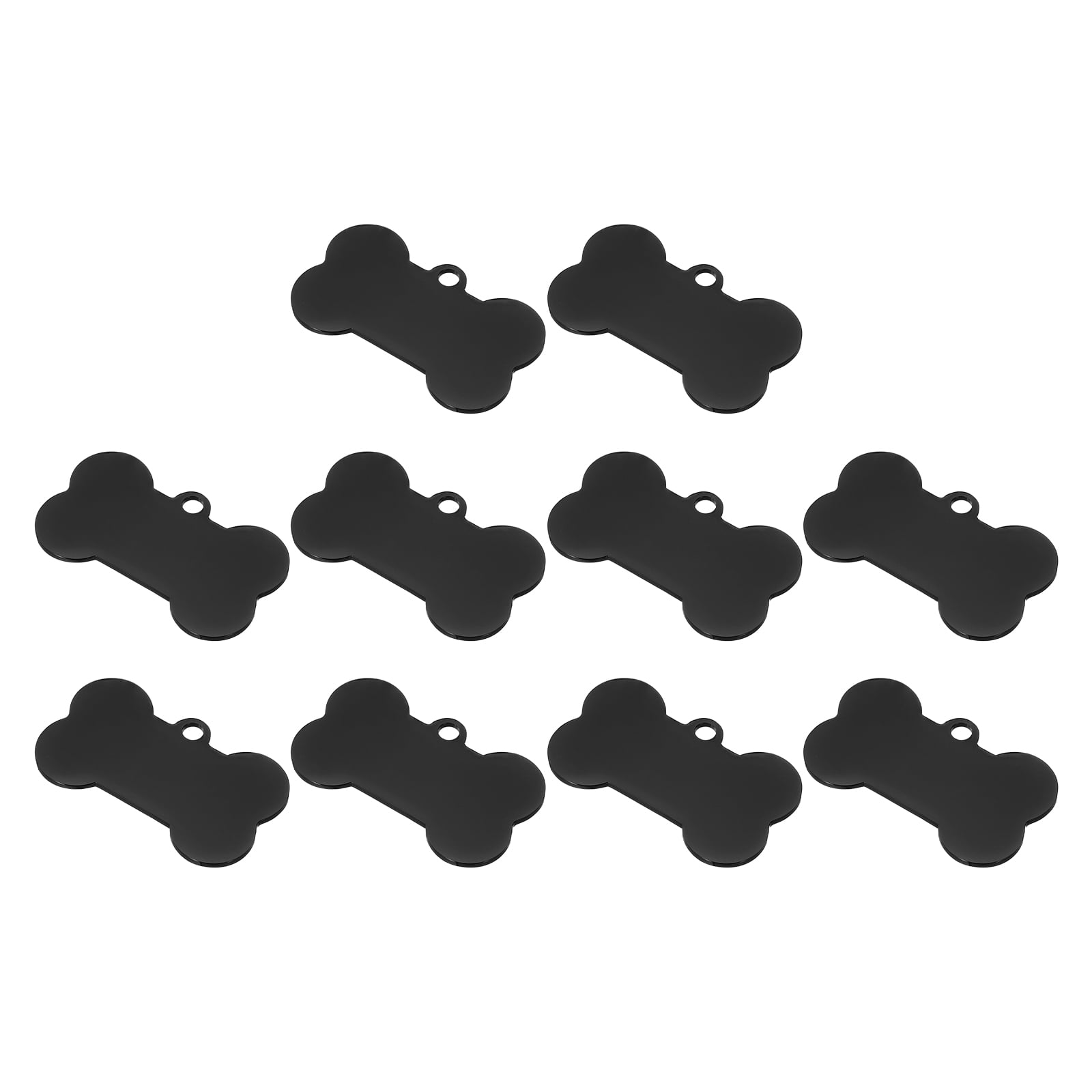 Uxcell Metal Round Tags Stamping,Black Blank Dog Tags 1.1 Inch Circle DIY Engraving Blank Tags