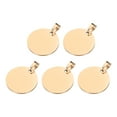 thumbnail image 1 of Uxcell Metal Round Tags Stamping,Rose Gold Blank Dog Tags 1.18Inch Circle DIY Engraving Blank Tags 5Pcs for Pet ID Tags, 1 of 6