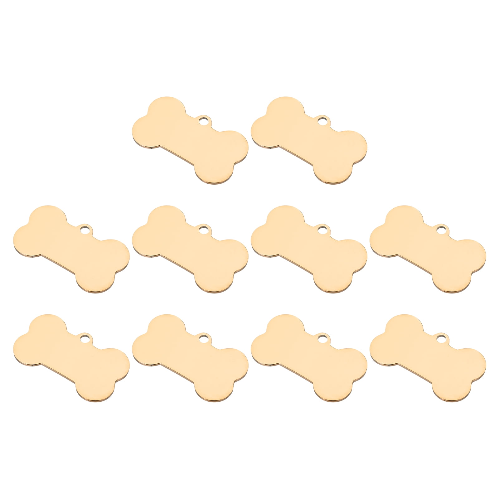 Uxcell Metal Round Tags Stamping,Rose Gold Blank Dog Tags 1.1Inch