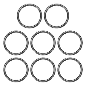 Uxcell Metal Spring O Ring, Round Carabiners Clips, Trigger Keyrings Snap Hook Buckle 2.4 Inch & 2 Pcs & Black -Fitting for (Purse/Handbags)