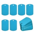 thumbnail image 1 of Uxcell Metal Stamping Blanks Tags Anodized Aluminum Blank Dog Tags Rectangle Laser Engraving Blanks ID Name Tag Light Blue, 1 of 7