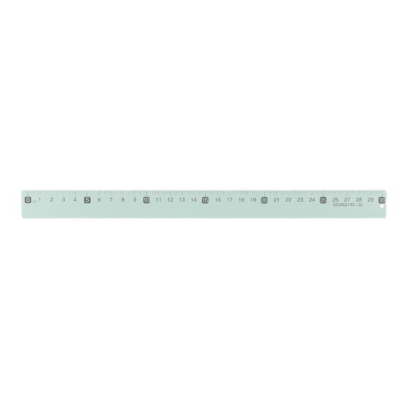 Uxcell Metal Straight Ruler 12 Inch(30cm) Metric Aluminum Alloy Measuring Rulers Scale Tool with Hole for Measure Study Reading Classroom Office, Green
