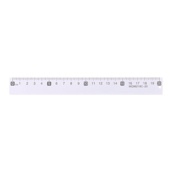 Uxcell Metal Straight Ruler 8 Inch(20cm) Metric Aluminum Alloy Measuring Rulers Scale Tool with Hole for Measure Study Reading Classroom Office, Light Purple