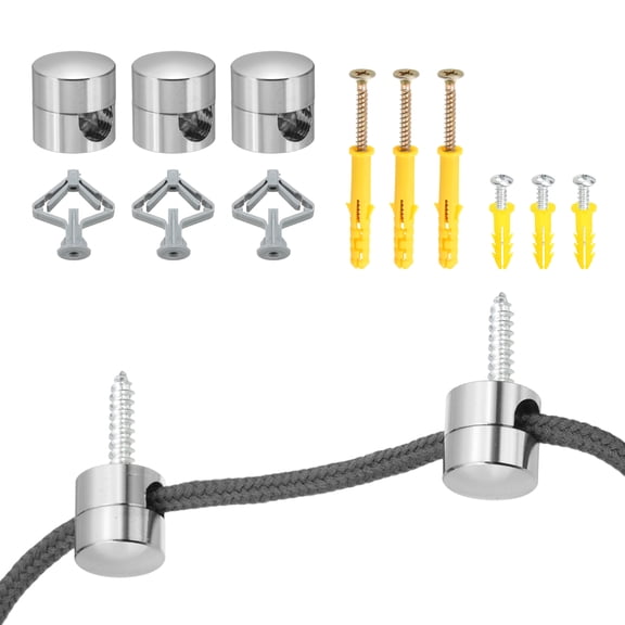 Uxcell Metal Swag Hooks, Aluminum Modern Ceiling Hook for Pendant Lights Hanging Lamp Cable DIY Chandelier Fixture Hardware Chrome