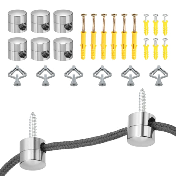 Uxcell Metal Swag Hooks Aluminum Modern Ceiling Hook for Pendant Lights Hanging Lamp Cable DIY Chandelier Fixture Hardware Chrome