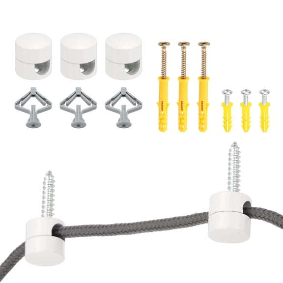 Uxcell Metal Swag Hooks, Aluminum Modern Ceiling Hook for Pendant Lights Hanging Lamp Cable DIY Chandelier Fixture Hardware White