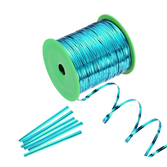 Uxcell Metal Twist Ties, Metallic Twist Ties Roll Bread Twisty Lake Blue & 350 Yard-Fitting For(Pops Candy/Bakery/Coffee Bags/Goodie Bags/Cellophane Treat/Wedding/Plant/DIY Art)