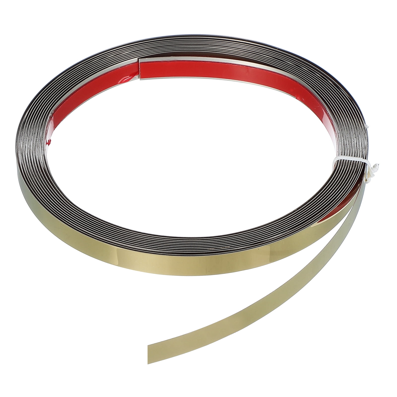 Uxcell Metal Wall Trim 13.1ft x 0.39" Peel and Stick Stainless Steel ...