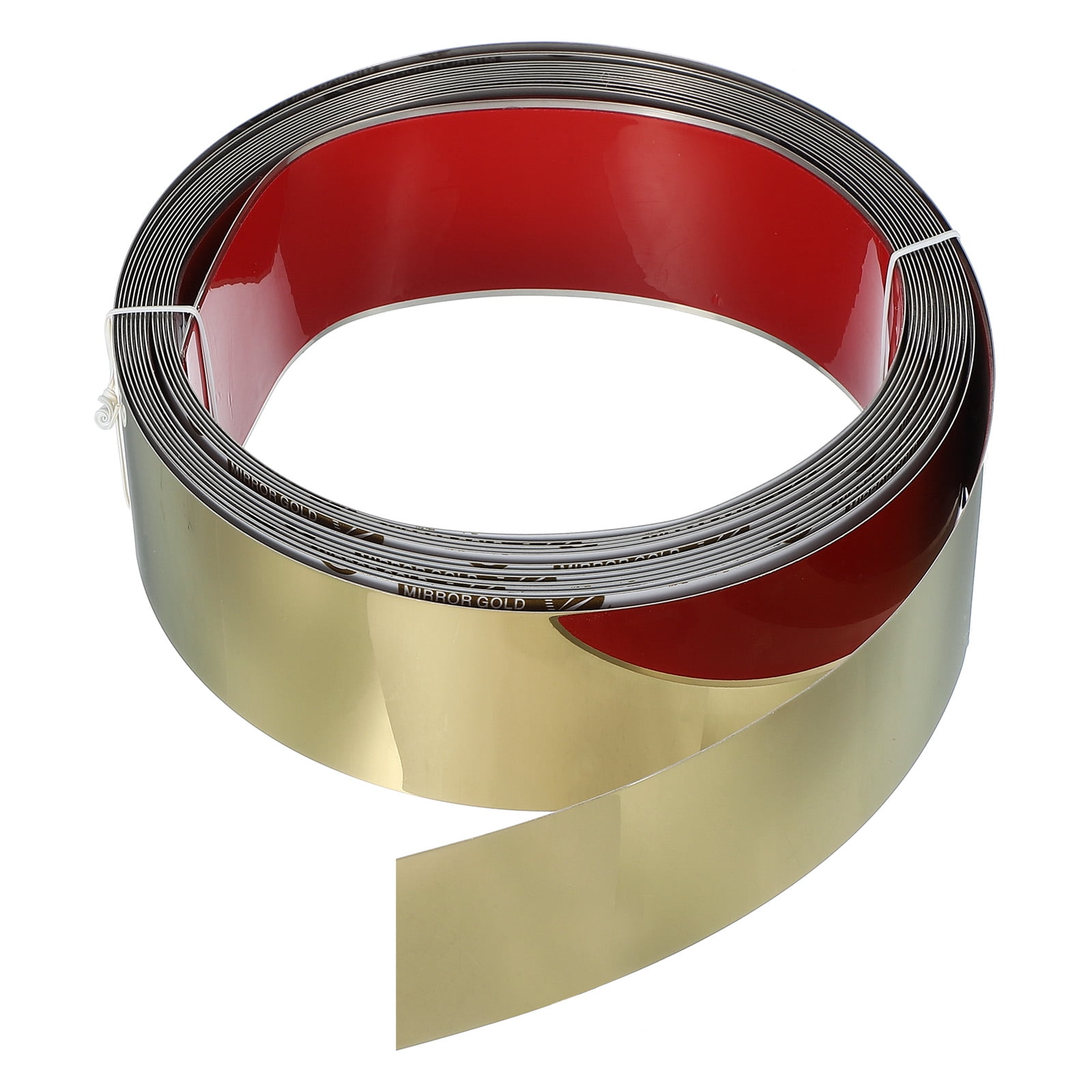 Uxcell Metal Wall Trim 26.2ft x 2.36" Peel and Stick Stainless Steel ...