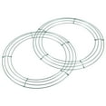 thumbnail image 1 of Uxcell Metal Wire Wreath Form Hanger For Christmas Wedding Party Arrangement Green 2Pcs Green 12", 1 of 5