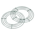 thumbnail image 1 of 8" Metal Wire Wreath Form Hanger For Christmas Wedding Party Arrangement Green 2Pcs, Green, 1 of 5