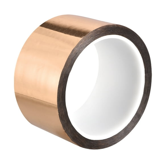 Uxcell Metalized Polyester Film Tape Adhesive Mirror Decor Tape 50mx55mm,Rose Gold Tone
