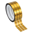 thumbnail image 1 of Uxcell Metalized Polyester Film Tape Metallic Decor Tape Adhesive Mirror Tape Glossy Golden 1/2 in x 55 Yards, 1 of 6
