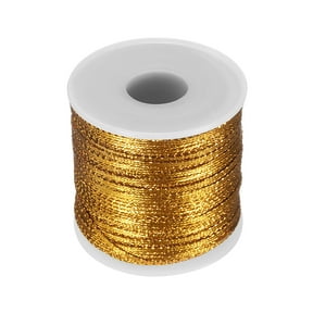 Uxcell Metallic Cord 3mm 109 Yards Metallic Ornament String Gold