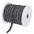 thumbnail image 1 of Uxcell Metallic Glitter Velvet Ribbon 3/8" x 50 Yard Single Face Sparkle Ribbon for DIY Crafts Gift Wrapping Grey, 1 of 5