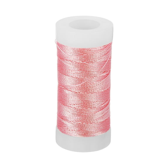 Uxcell Metallic Thread, Embroidery Thread for Sewing Machine Hand Embroidery DIY Crafts Bright Pink
